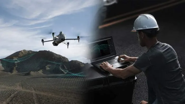 Equipo de pilotos RPAS en campo con drones industriales